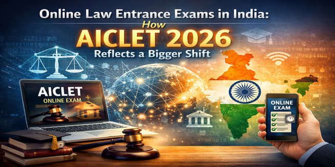 Online Law Entrance Exams in India How AICLET 2026 Reflects a Bigger Shift